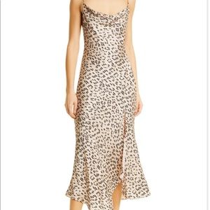 NWT Alice + Olivia harmony asymmetrical slip dress - sz 2